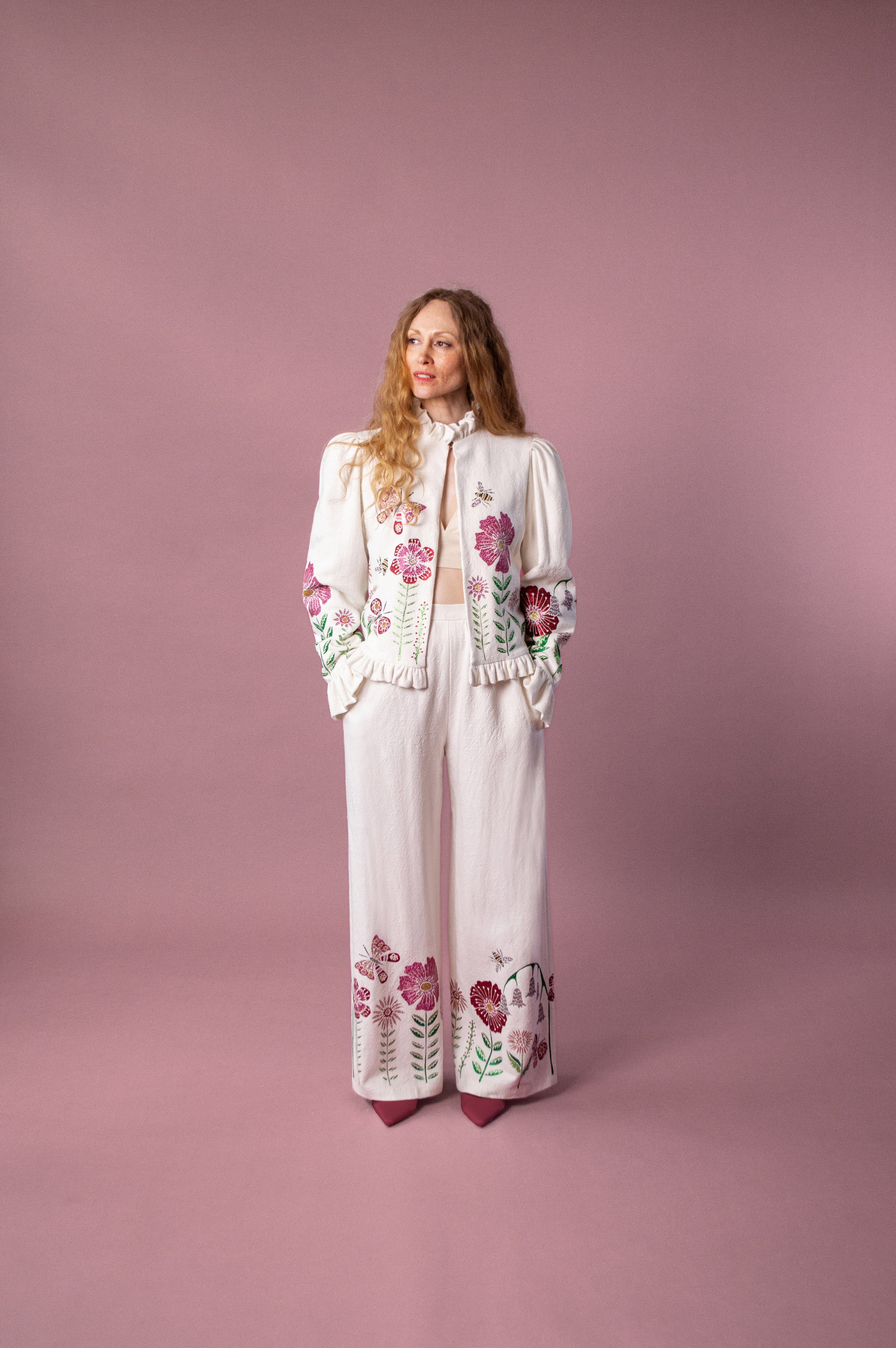 Nova & Soleil Suit with Midsummer Meadow Appliqué