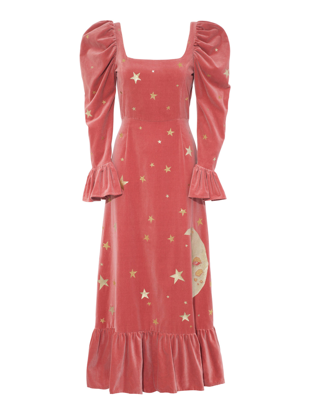Aurora in Rose Velvet ft. Luna Appliqué