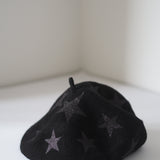 Starlet Beret: Midnight on Black