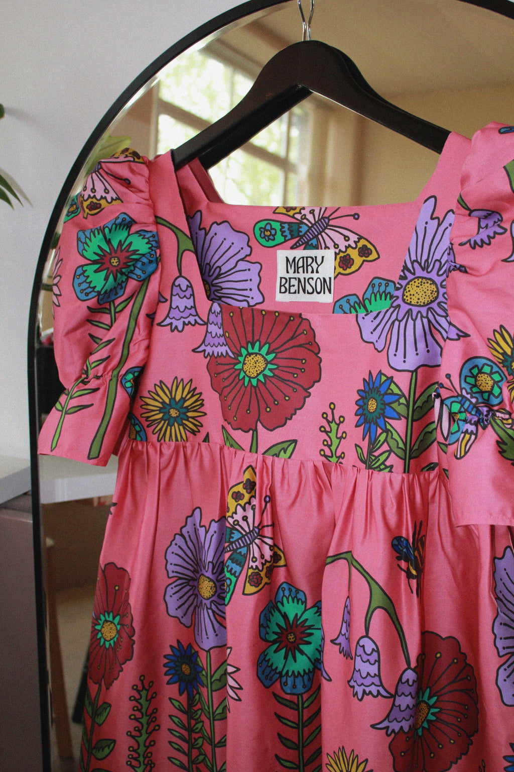 Zelda in Pink Midsummer Meadow (Organic Cotton Sateen)