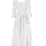 Sample Sale: Sophia in Ivory Velvet with Stars, Size 8