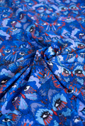 Blue Butterfly 100% Organic Cotton Sateen (per meter)