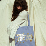 'Freedom' Denim Blue Tote