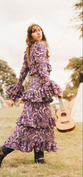 Delilah & Esmerelda Co-Ord in Violet Butterfly